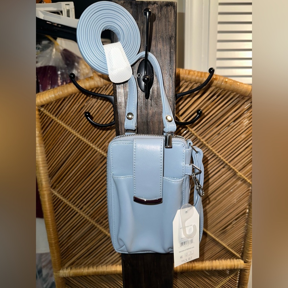 Time and Tru Light Blue Crossbody Phone Wallet Bag – NWT